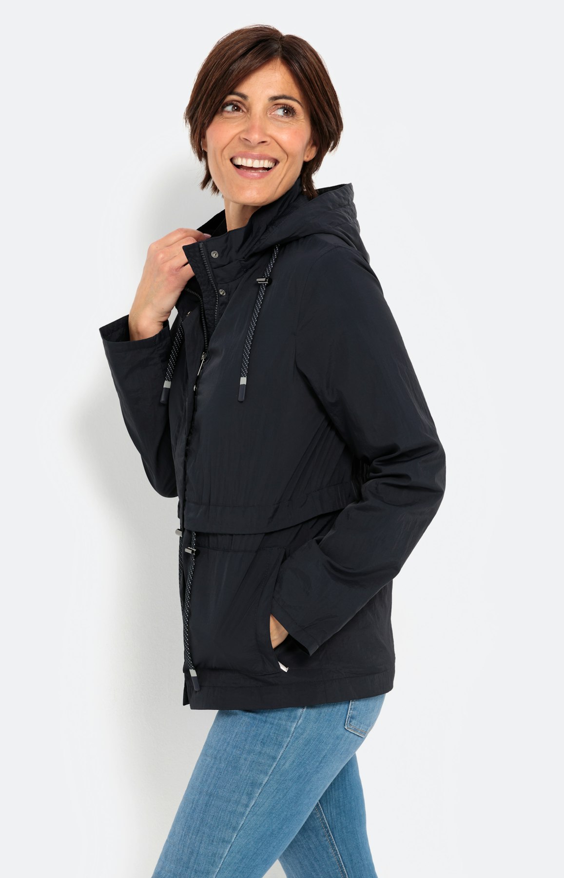 Lichte jas, parka , navy
