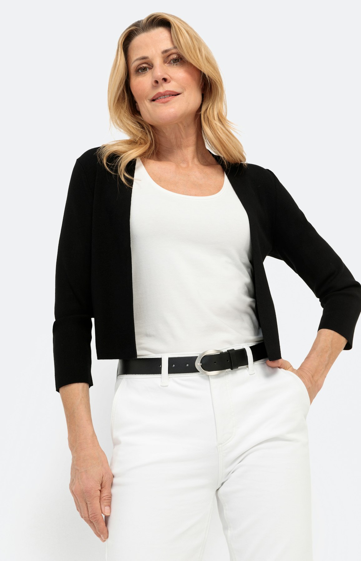 Leren riem, echt leer, zwart