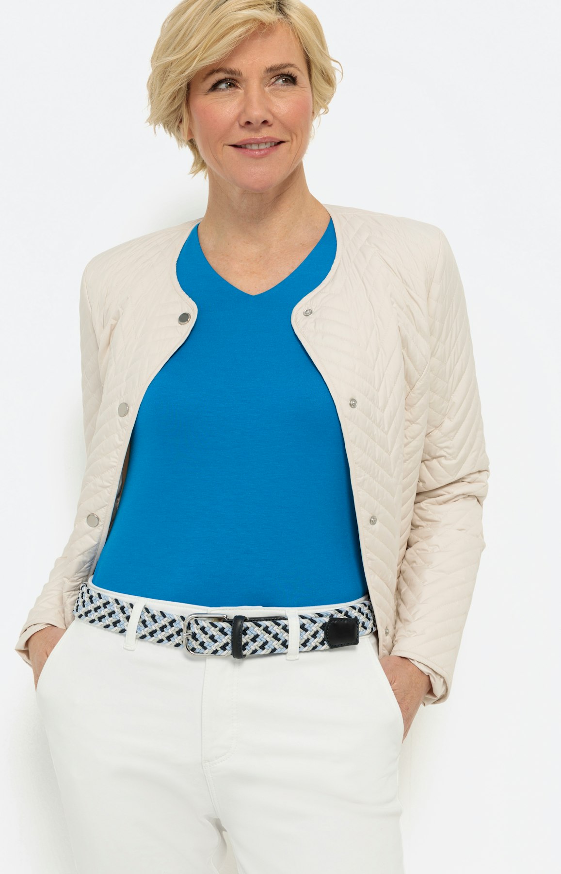 Meerkleurige gevlochten riem