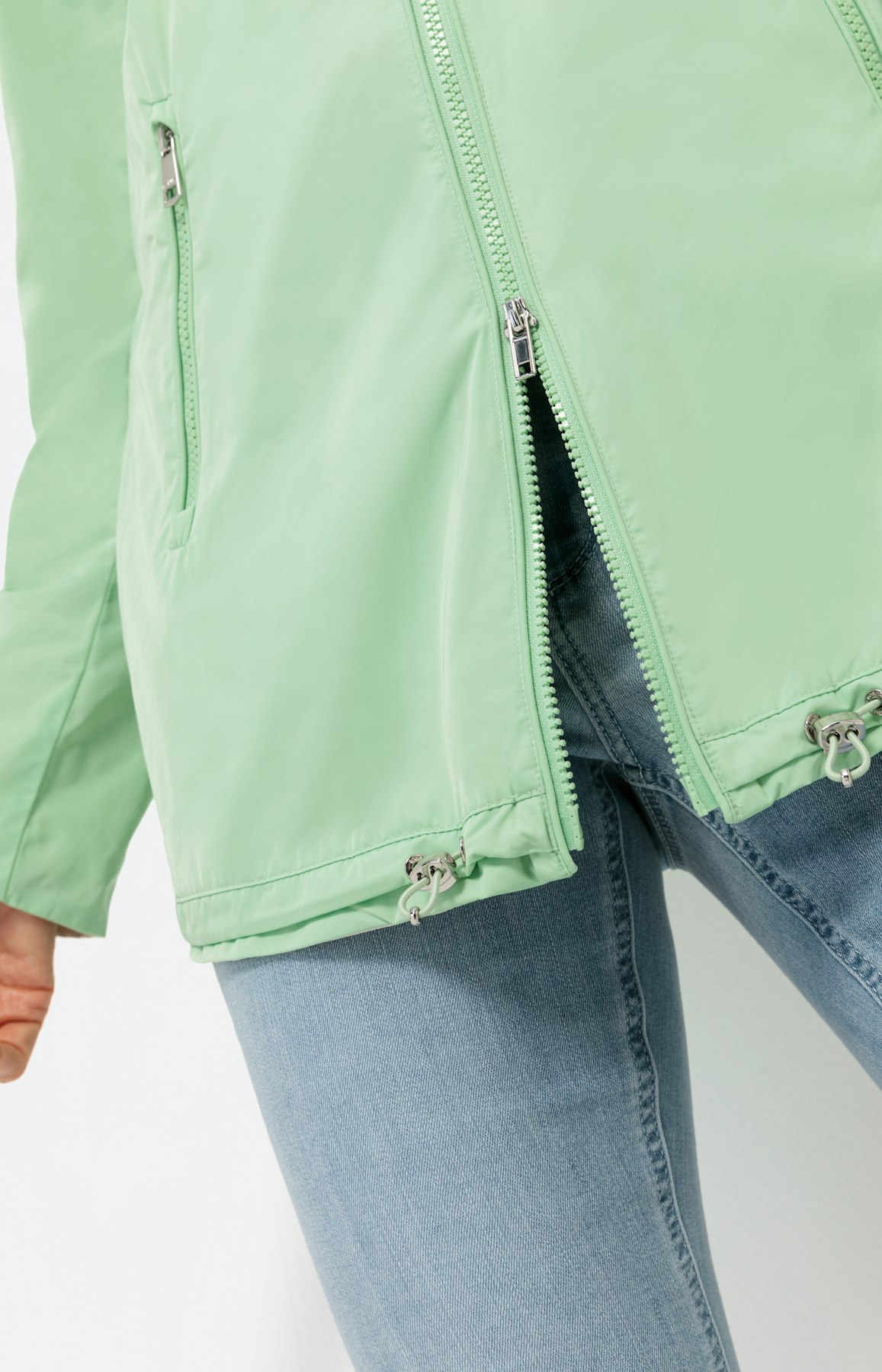 Sportief outdoor jack, lichtgroen