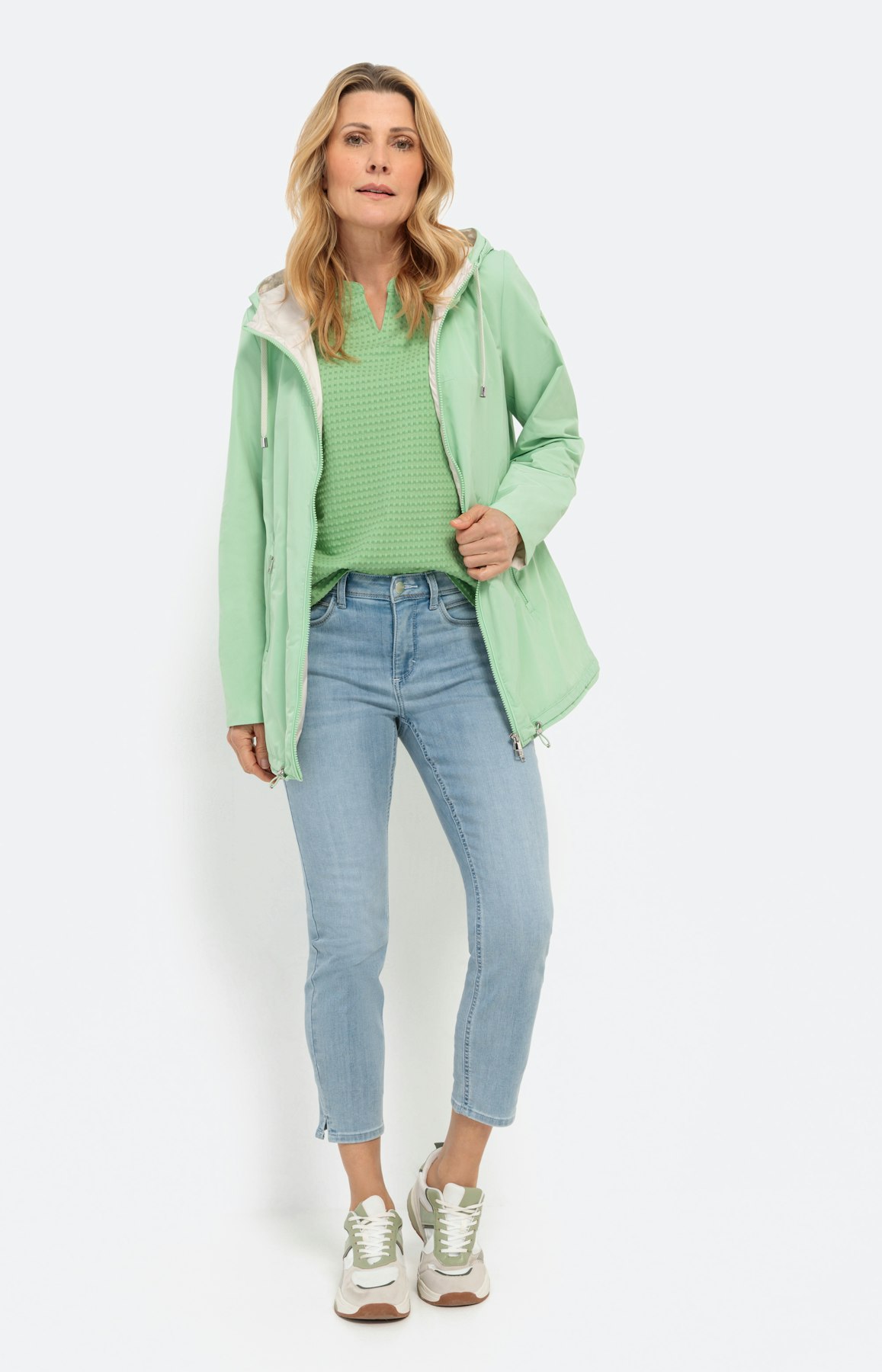 Sportief outdoor jack, lichtgroen