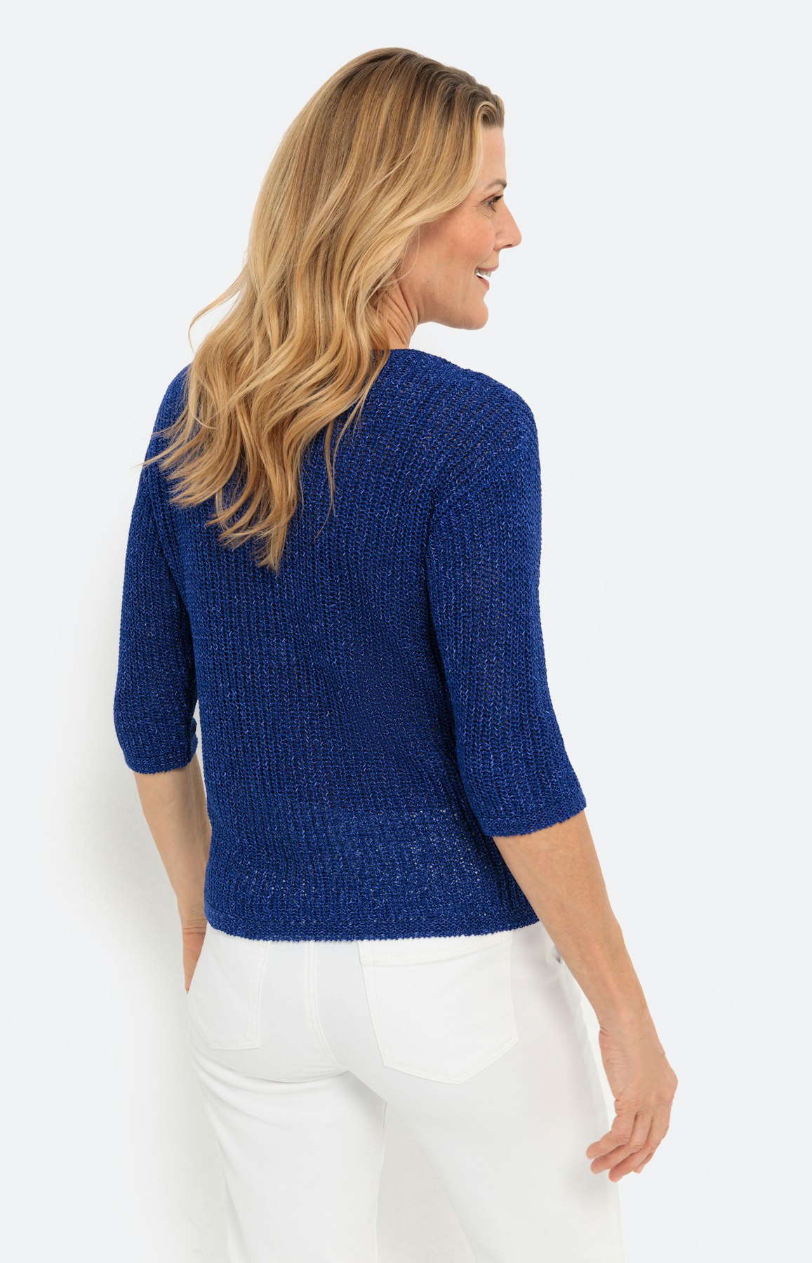 Trui met 7/8 mouwen, royal blauw