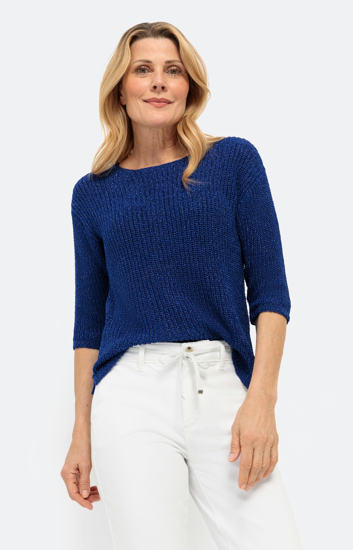 Trui met 7/8 mouwen, royal blauw