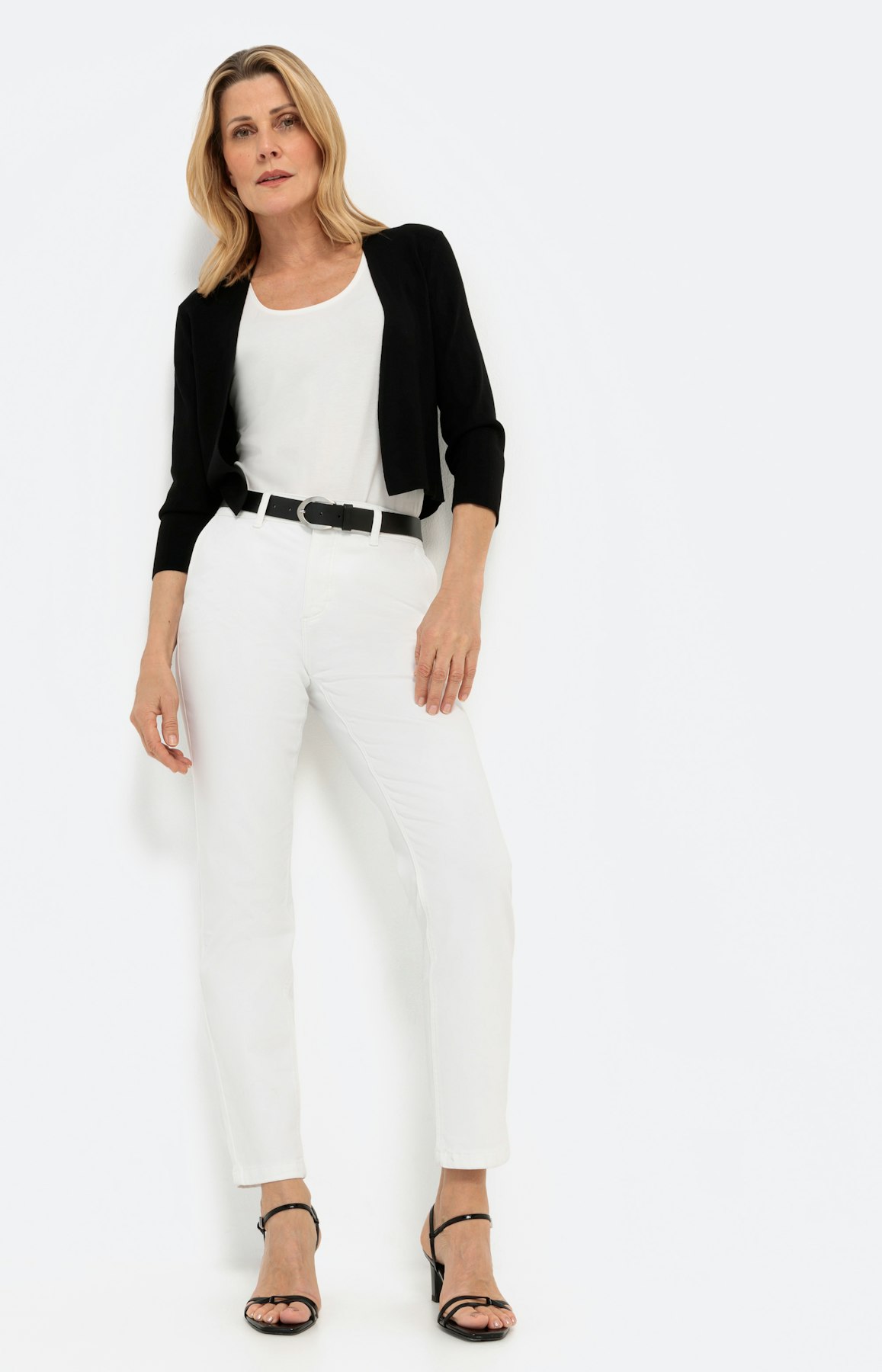 Open cardigan met 3/4-mouwen