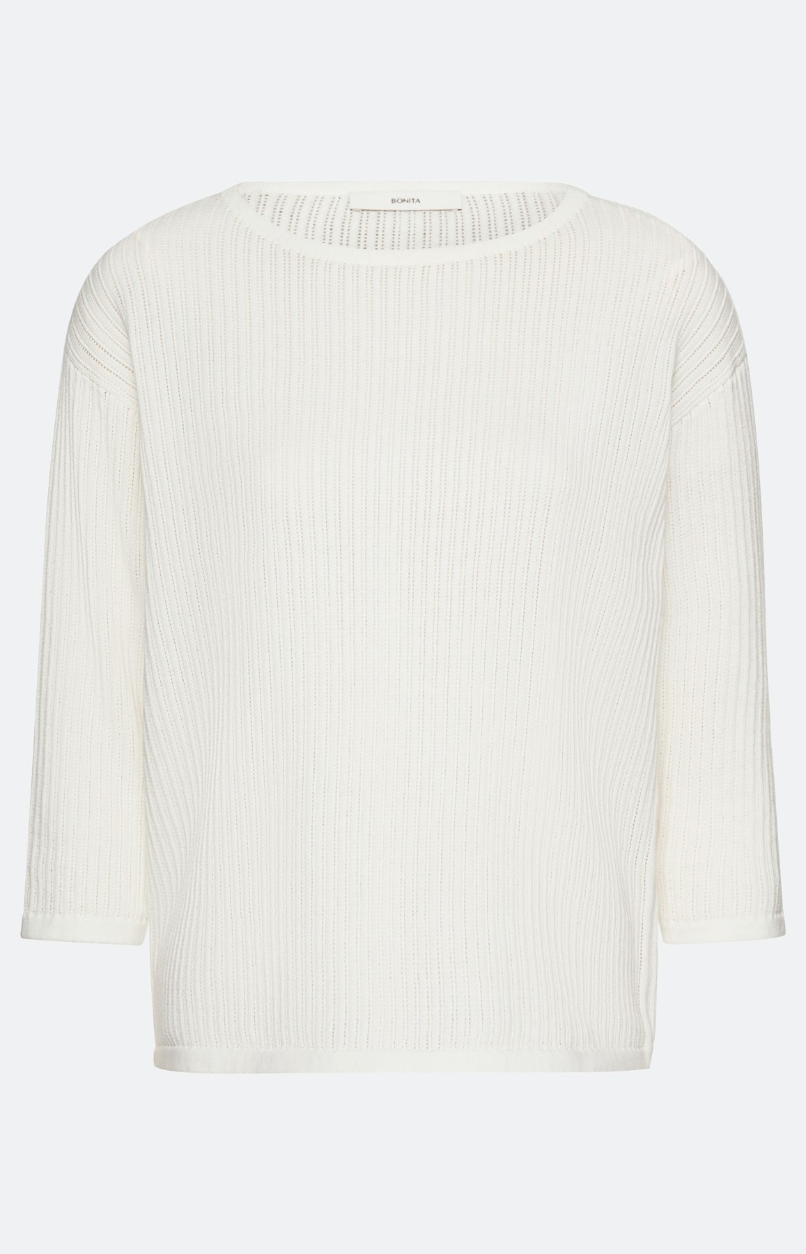 Trui in ajourbreisel met ronde hals