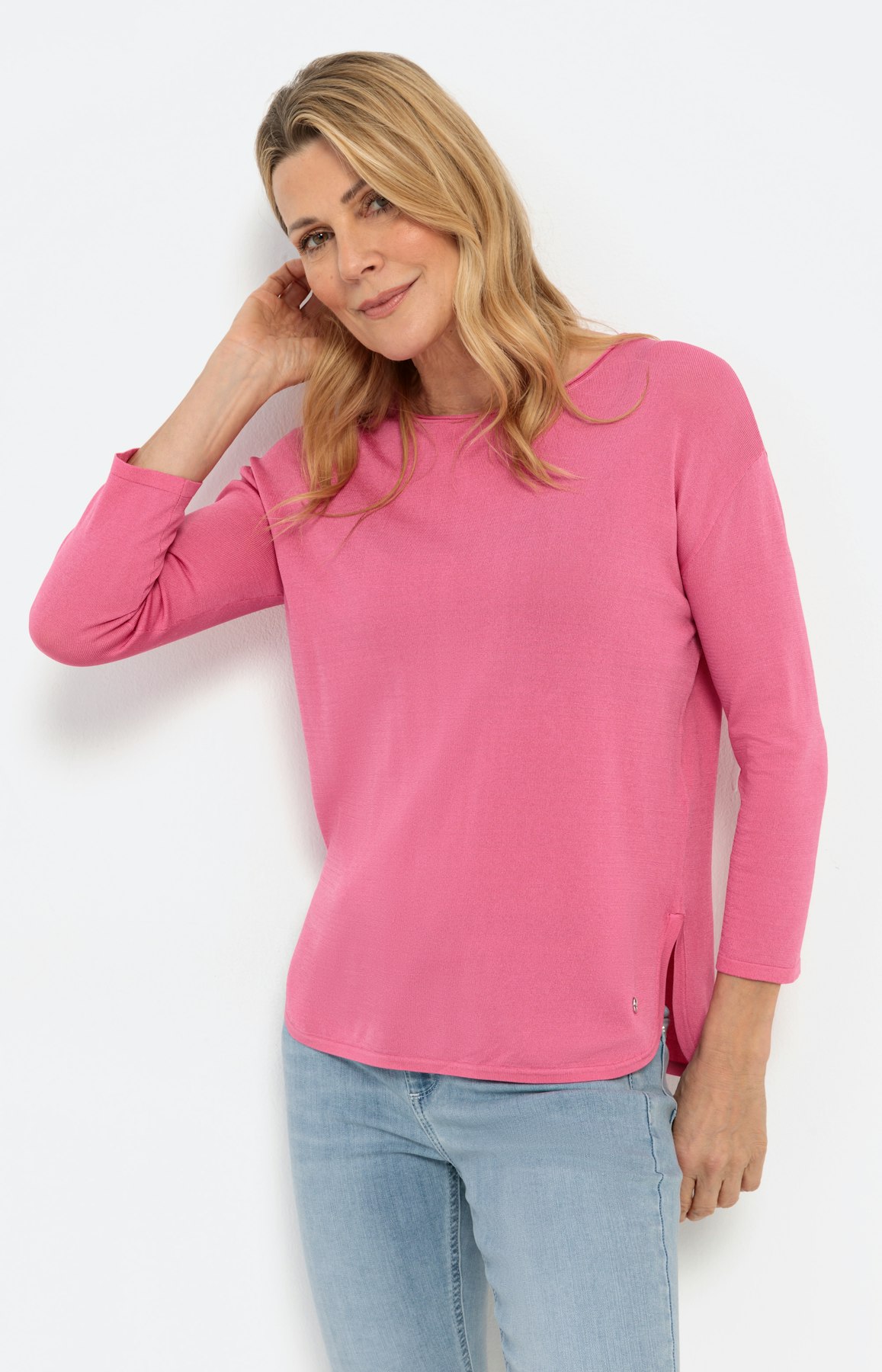 Lichte trui uni, pink