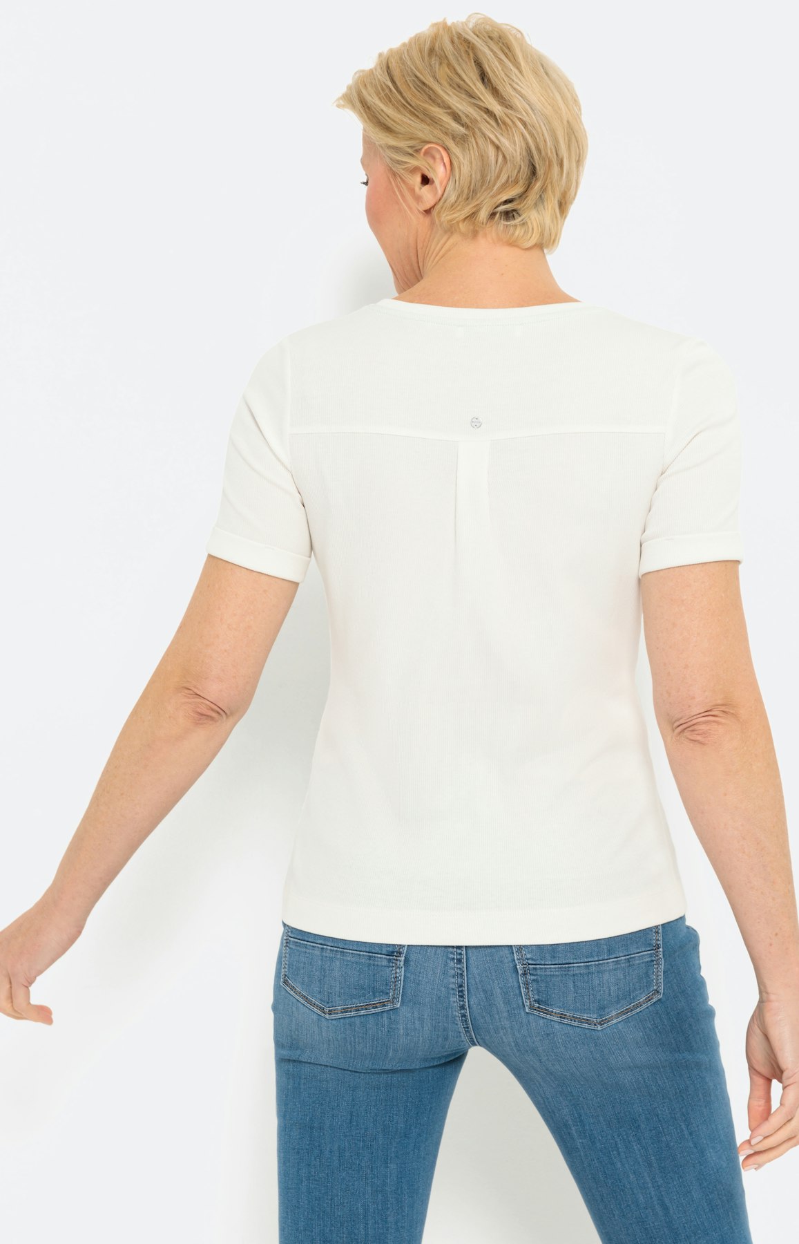 T-shirt met bloemenmotief