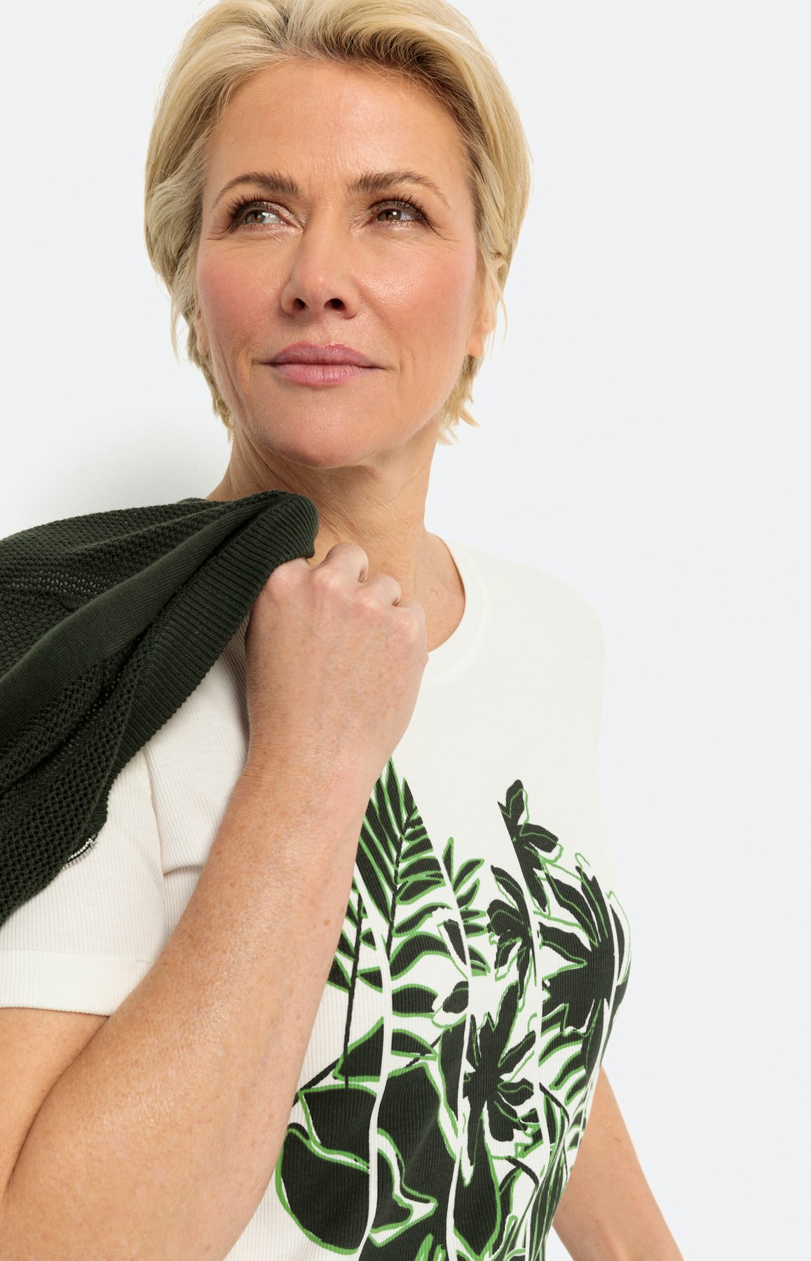 T-shirt met bloemenmotief