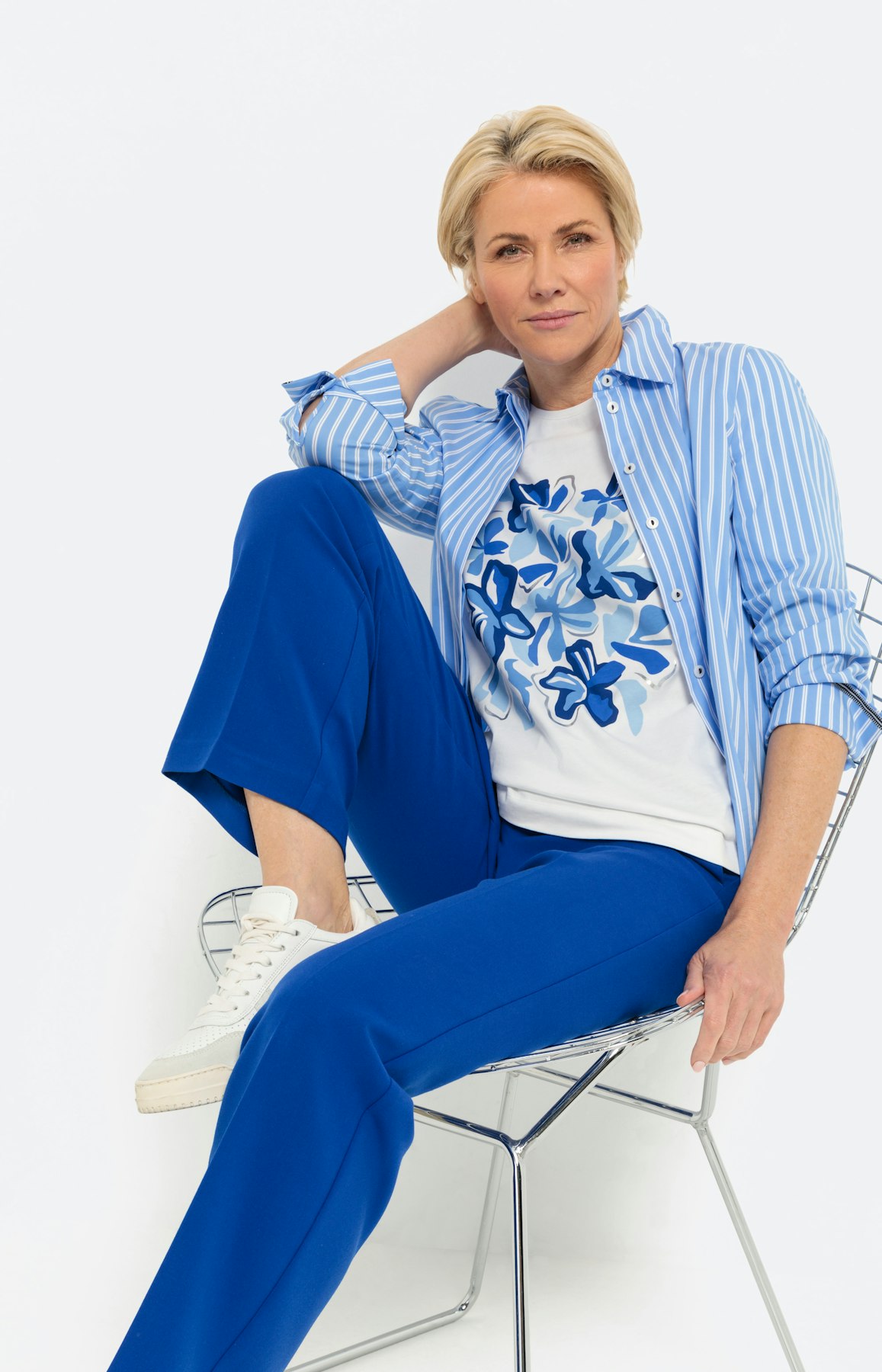 Shirt met korte mouwen & gebloemde print