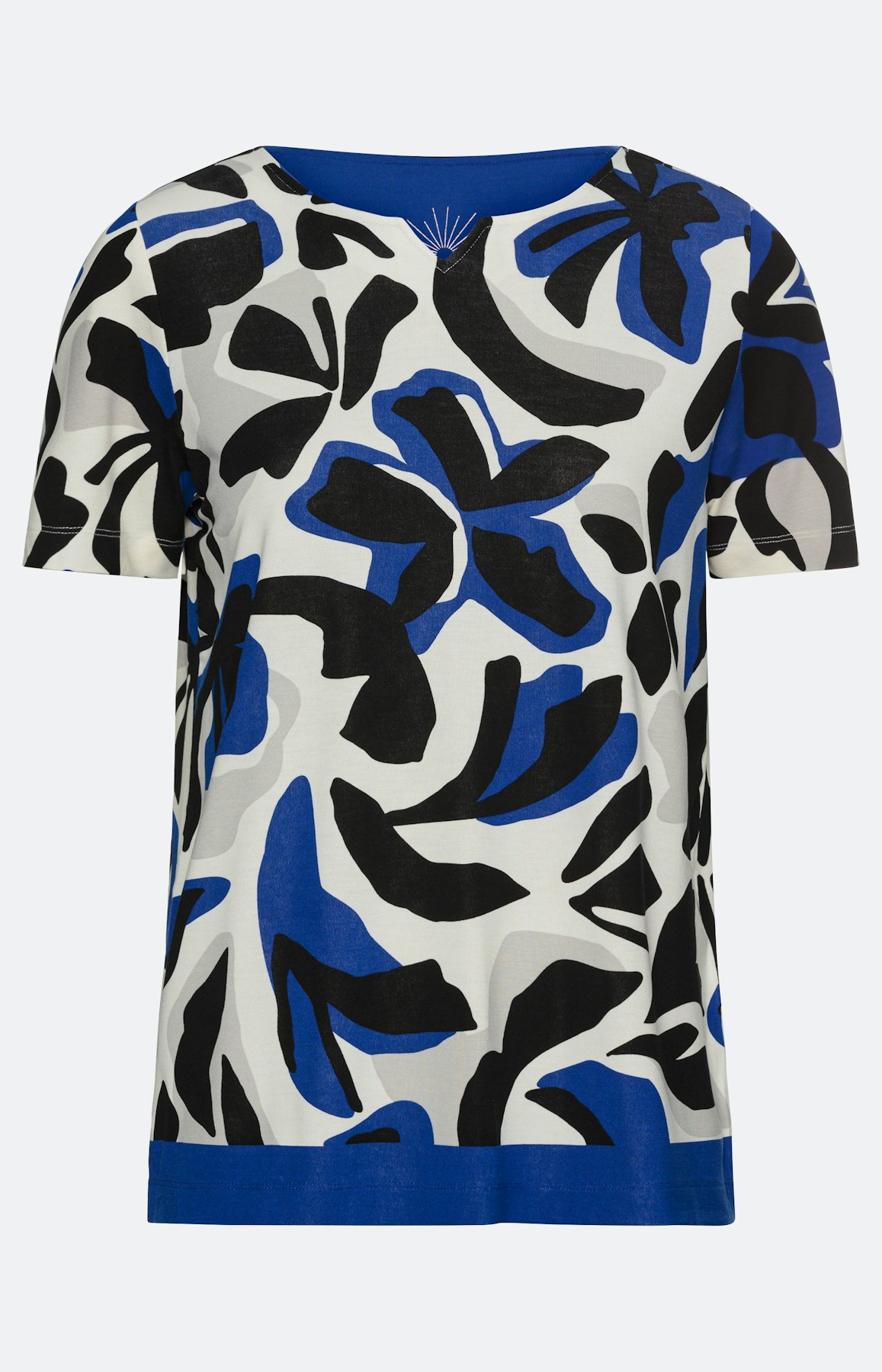 T-shirt met abstracte bloemenprint