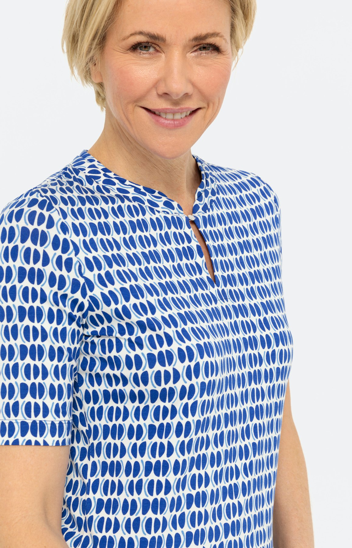 T-shirt met kraag en korte mouwen