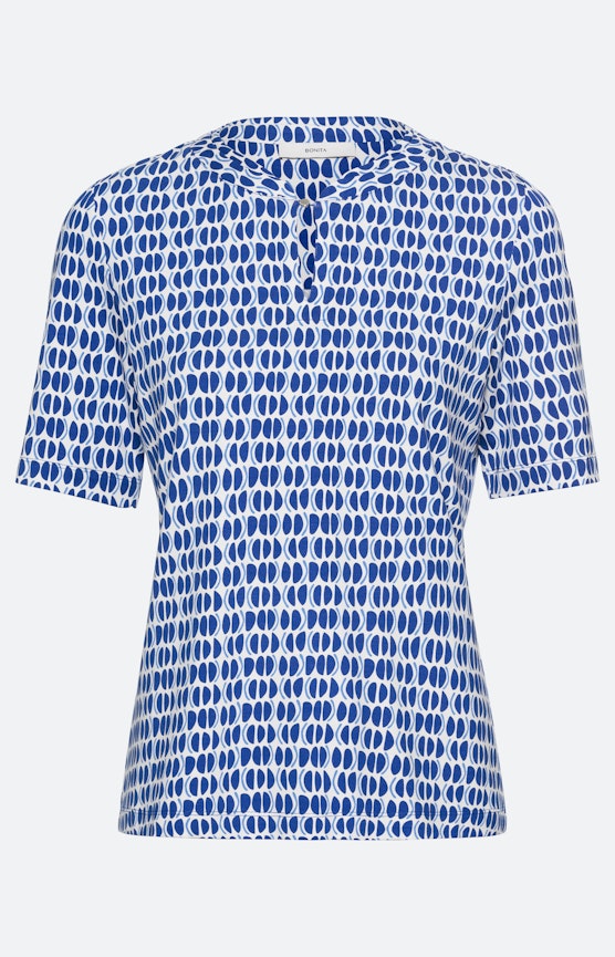 T-Shirt mit Kragen und Halbarm