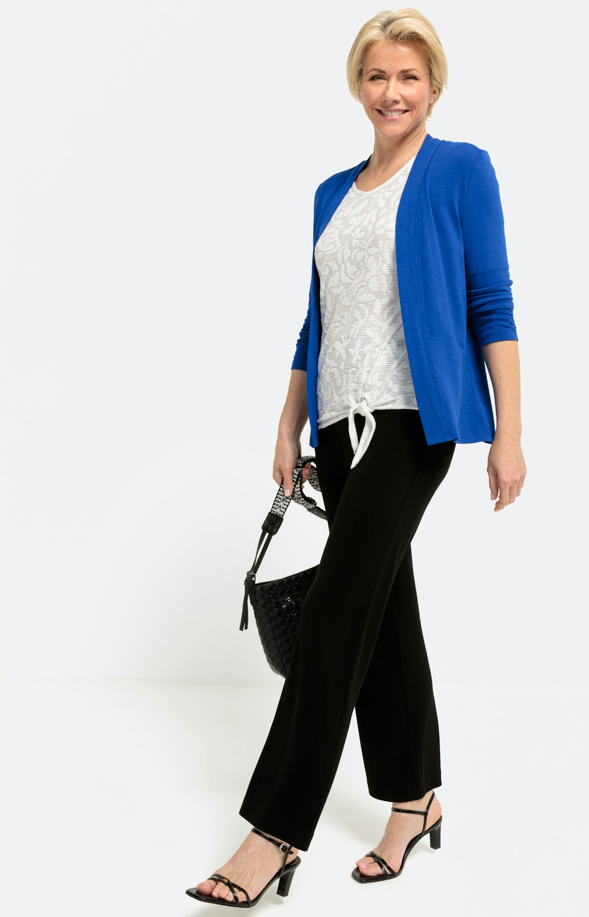 Shirt met korte mouwen en knoopdetail