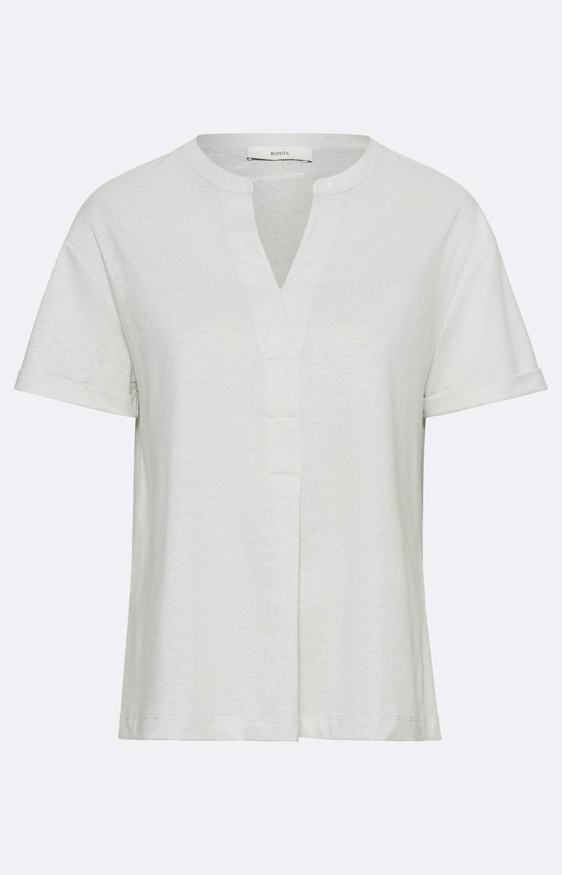 Shirt met korte mouwen en glittereffect
