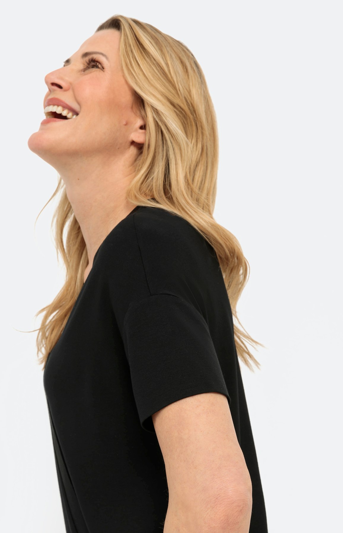 T-Shirt mit Kurzarm in Wickeloptik