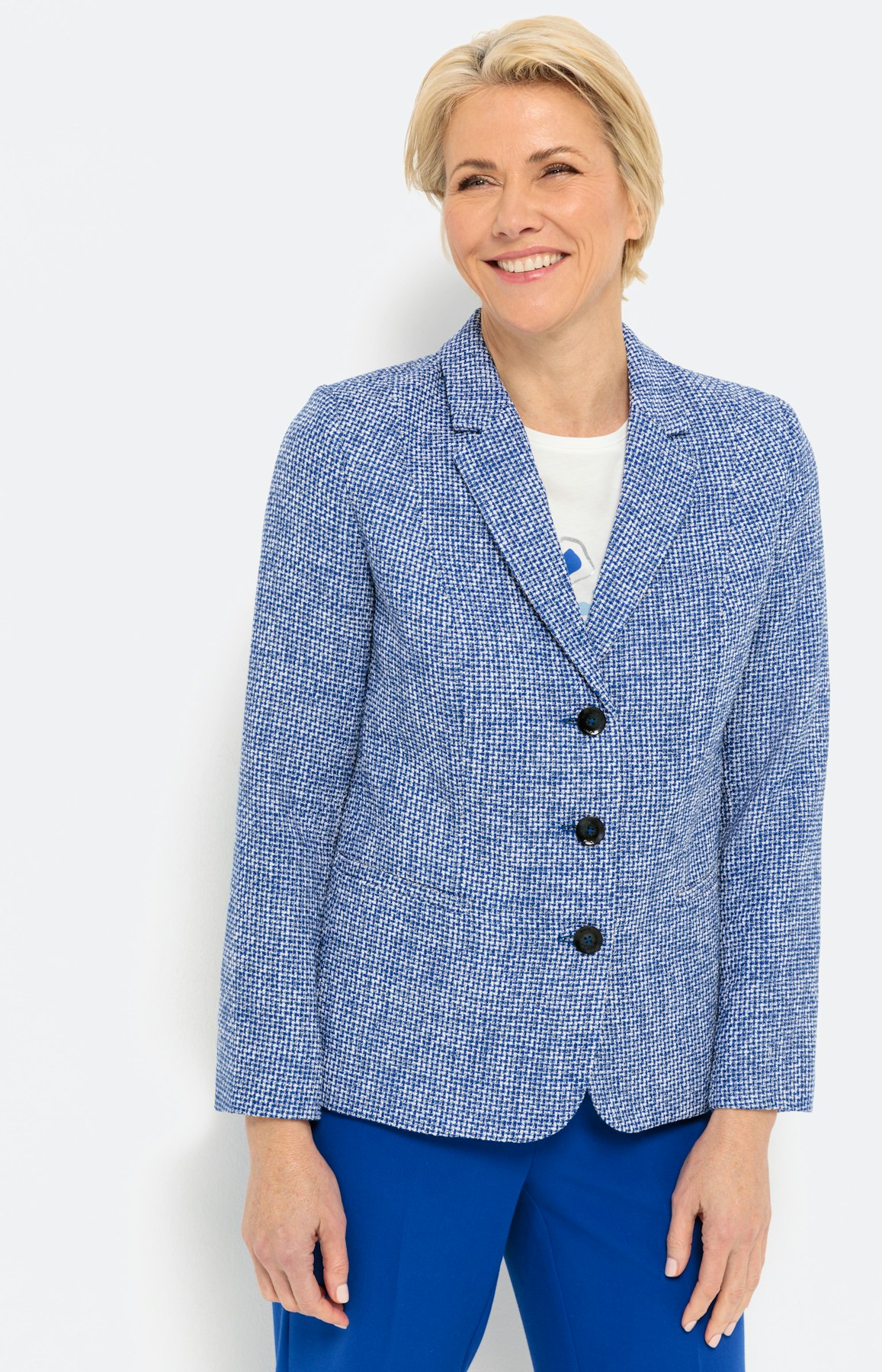 Klassieke blazer met structuur