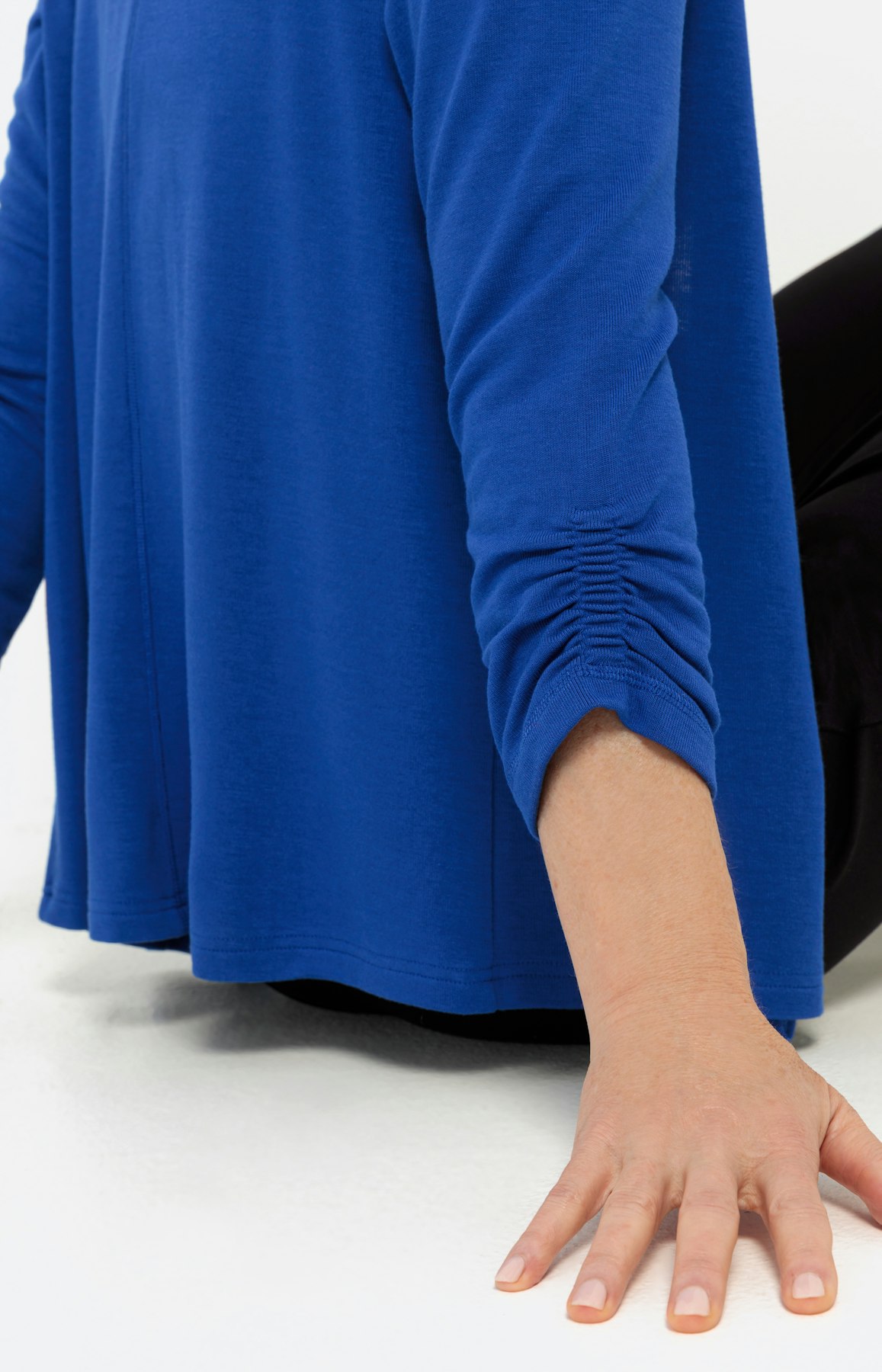 Leichter Cardigan mit 7/8 Arm, blau