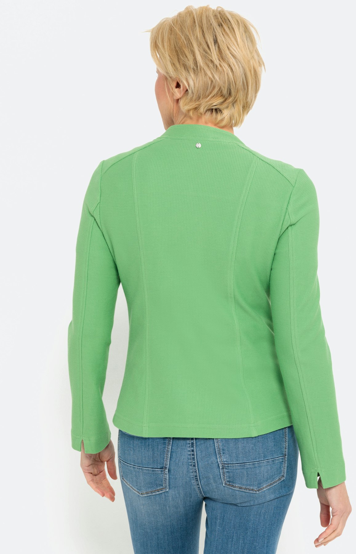 Moderne blazer met een opstaande kraag