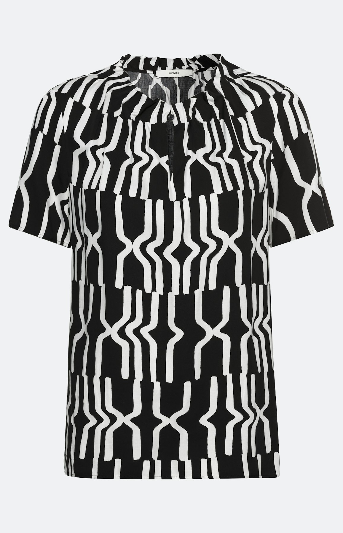 Blouse met korte mouwen en print