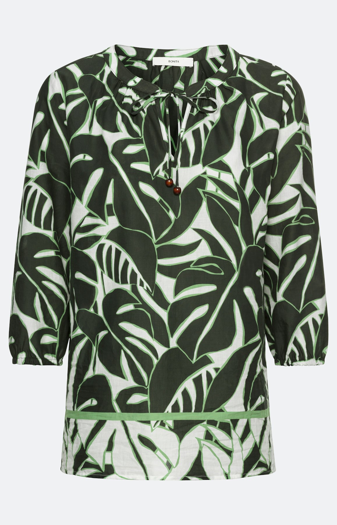 Tuniek met bladeren print