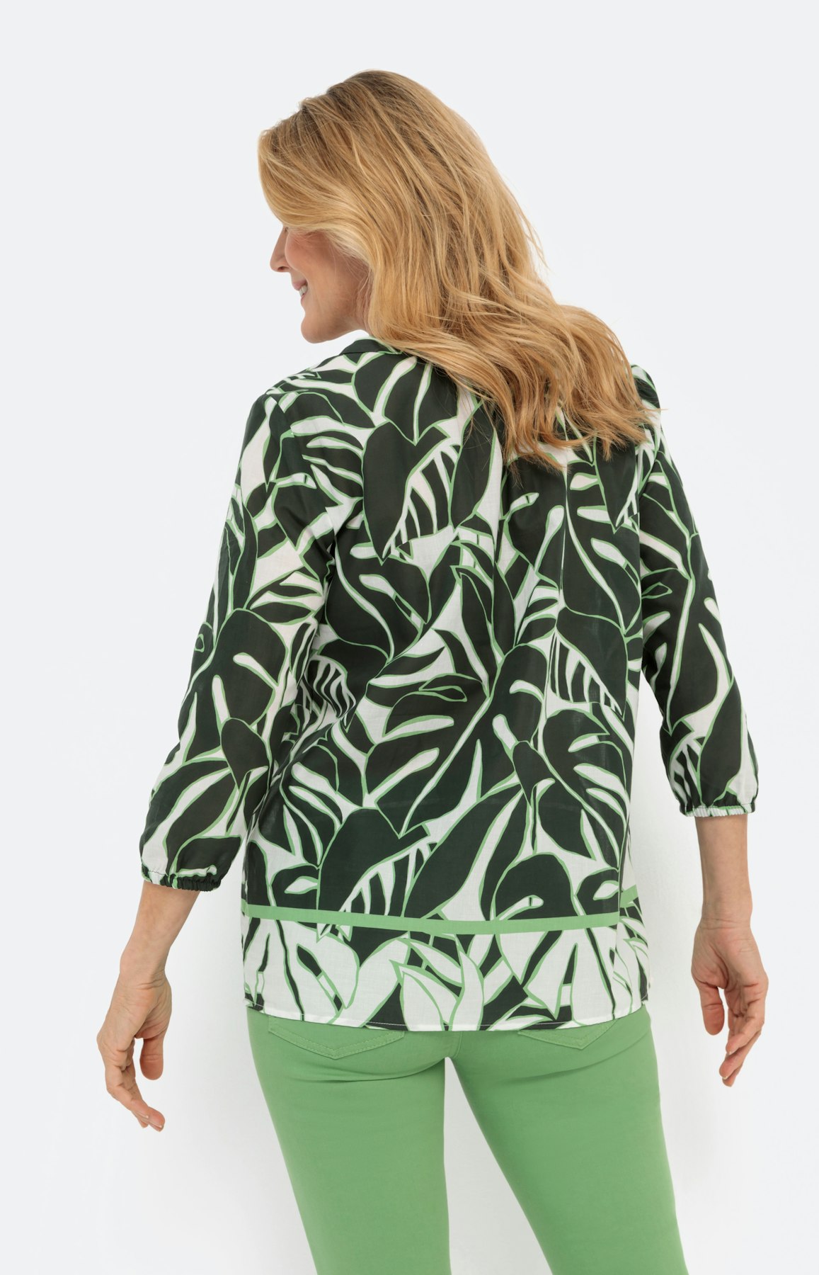 Tuniek met bladeren print