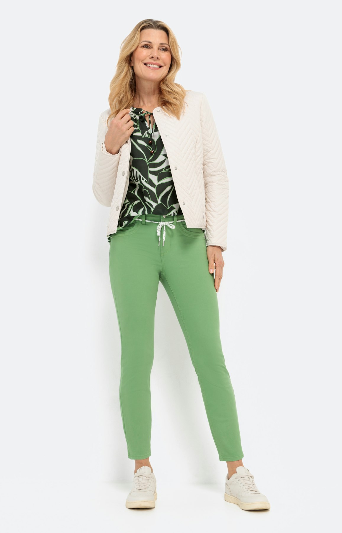 7/8 jeans, groen, 26 inch