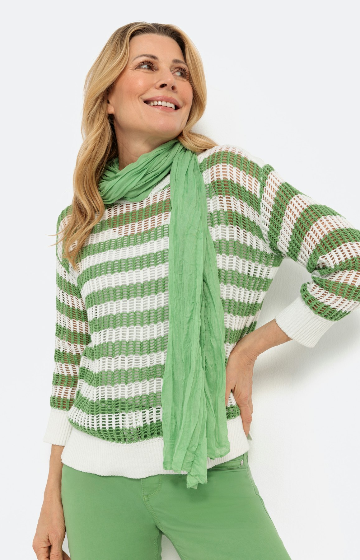 Effen sjaal met structuur