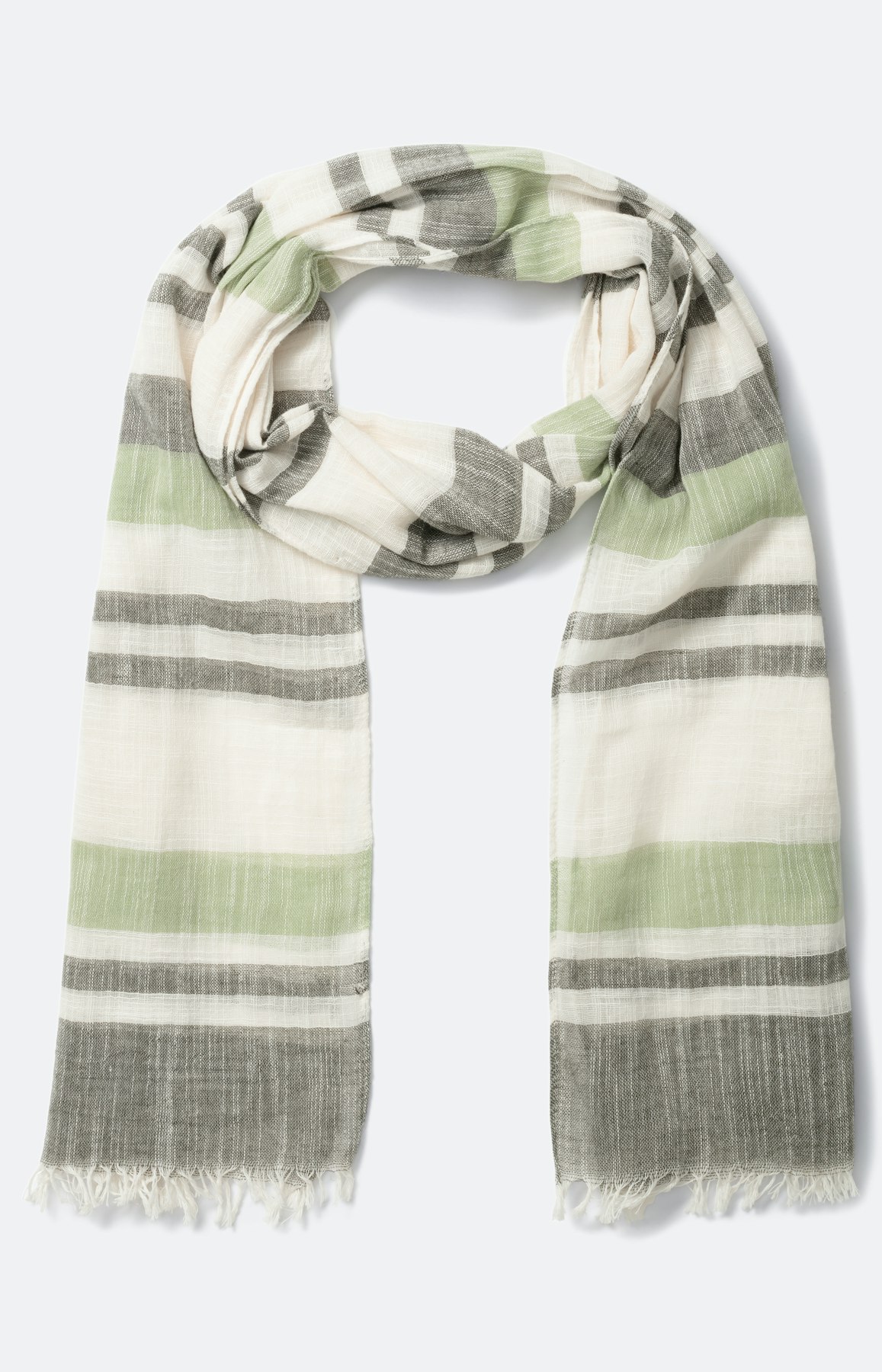 Gestreifter Schal aus Baumwolle