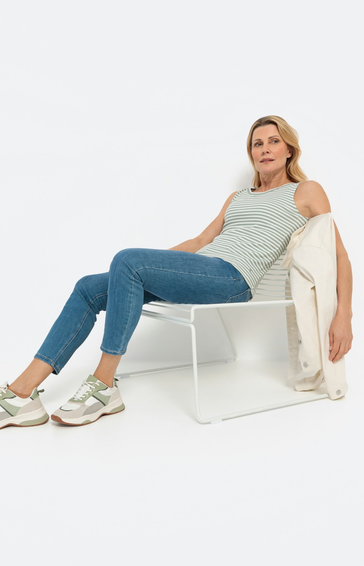 Twin set top, strepen