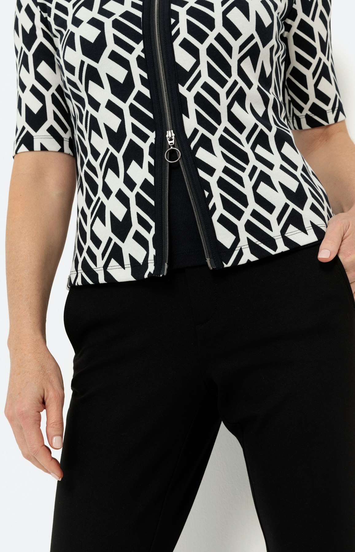 Twin set jas, contrast motief