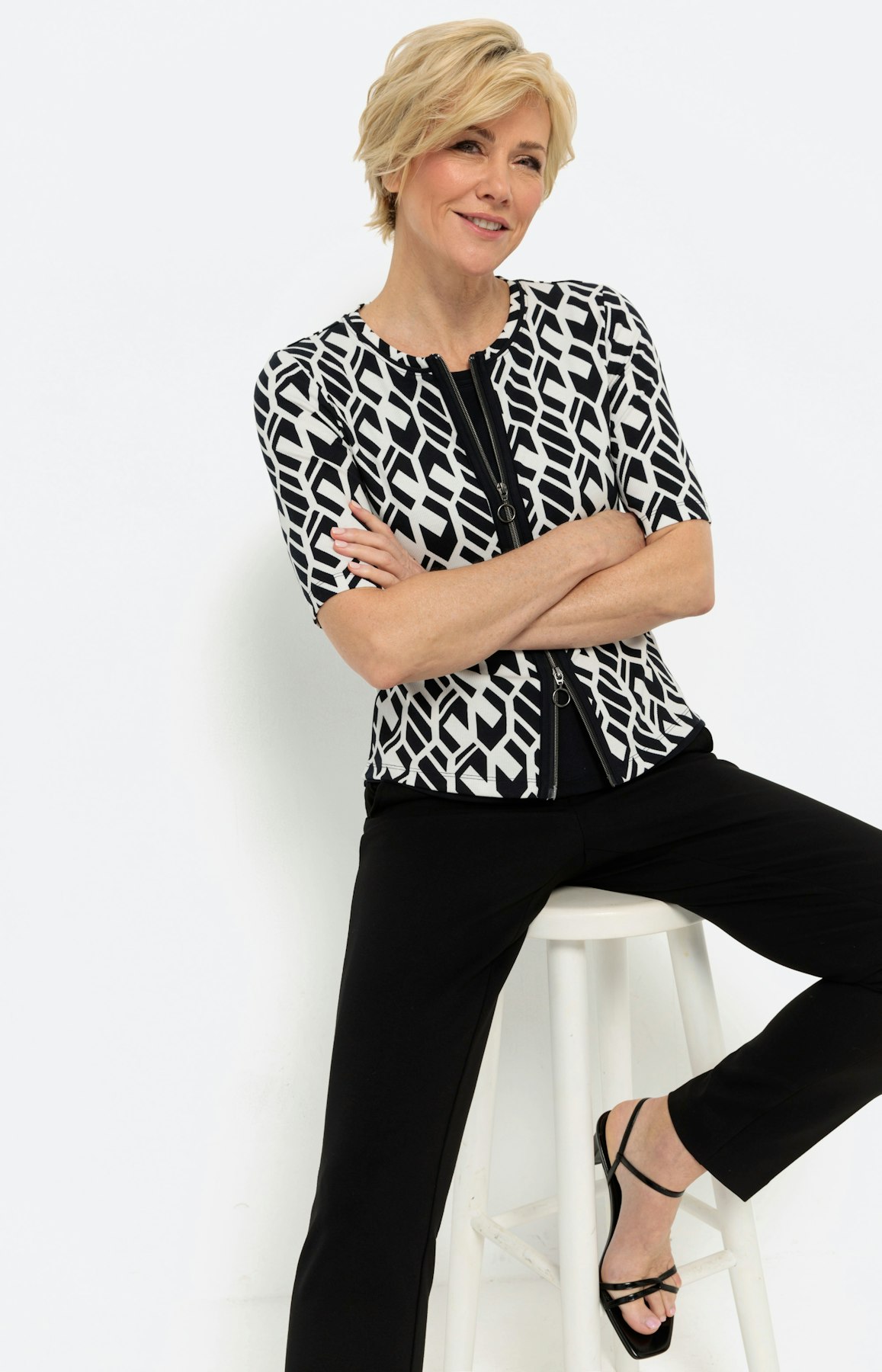 Twin set jas, contrast motief