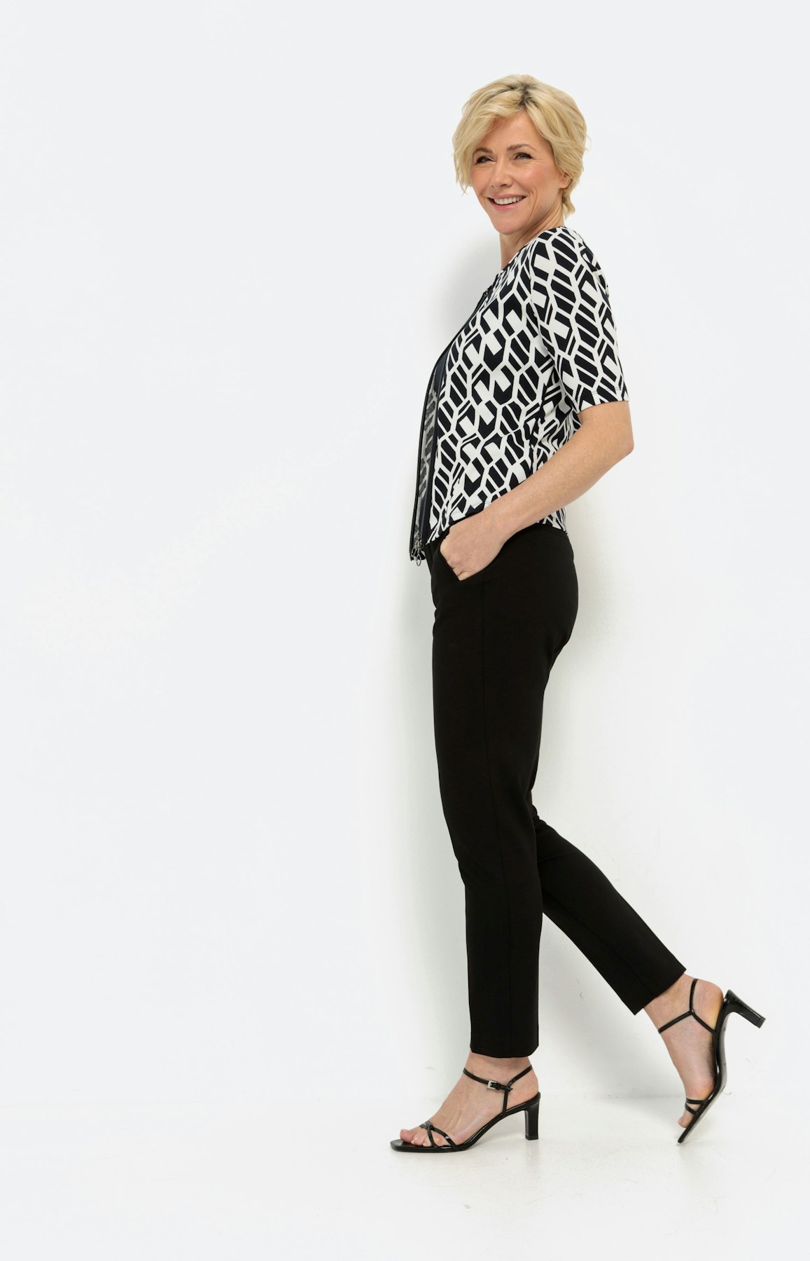 Twin set jas, contrast motief