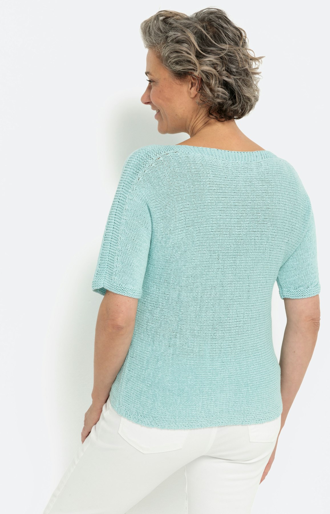 Uni 1/2 mouwen zomertrui, bleu