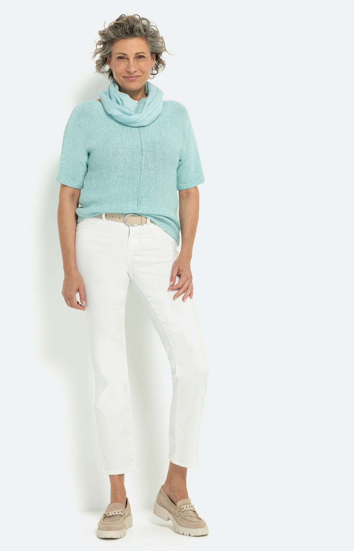 Uni 1/2 mouwen zomertrui, bleu