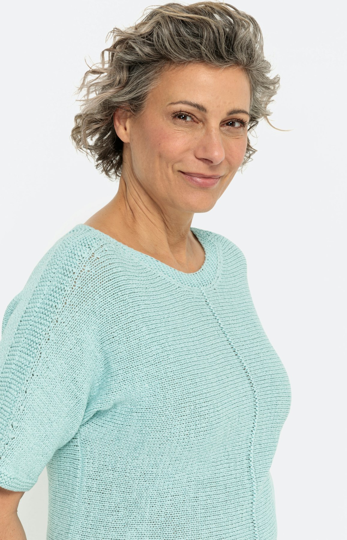 Uni 1/2 mouwen zomertrui, bleu