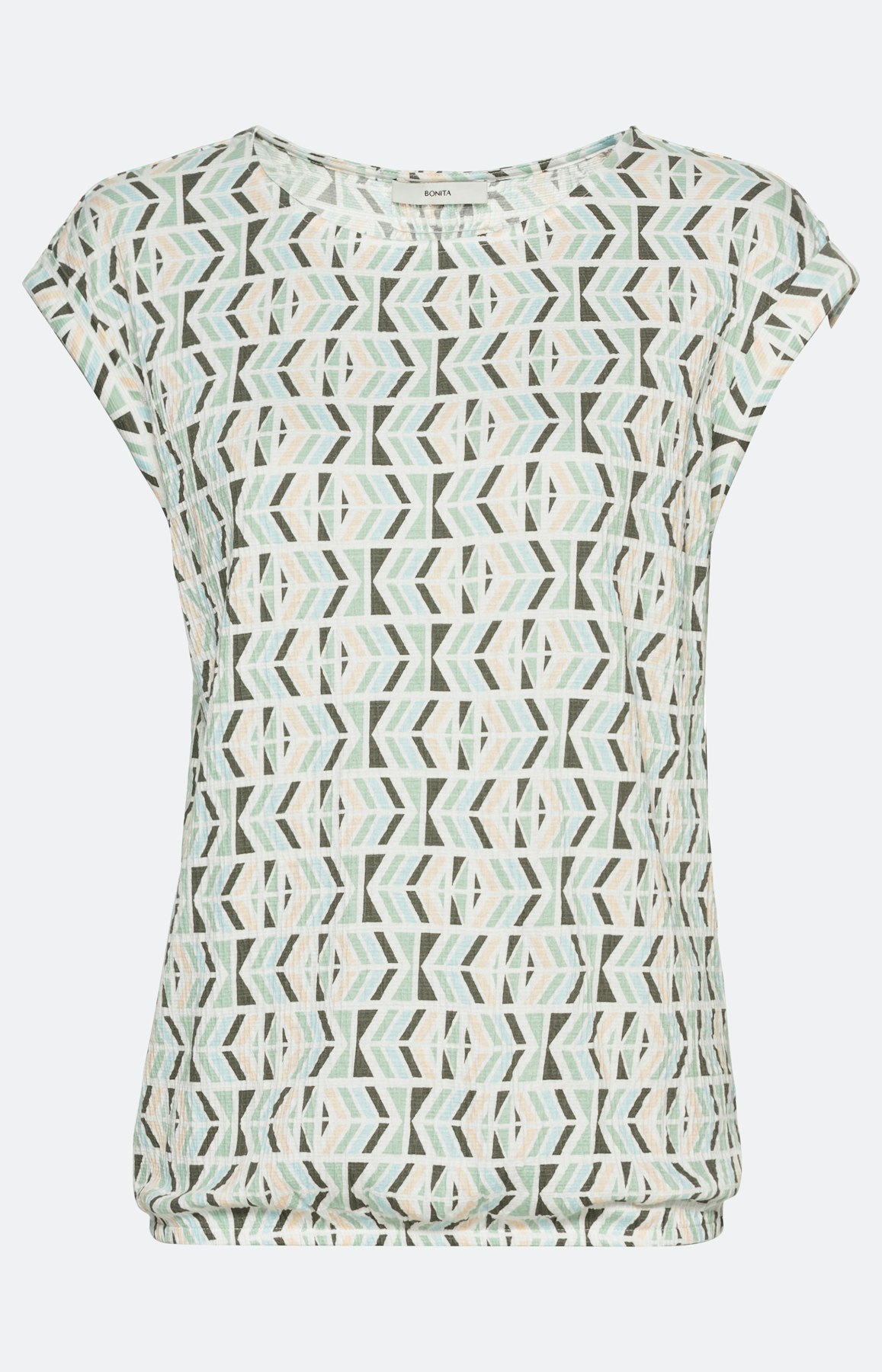 T-shirt met allover print, groen