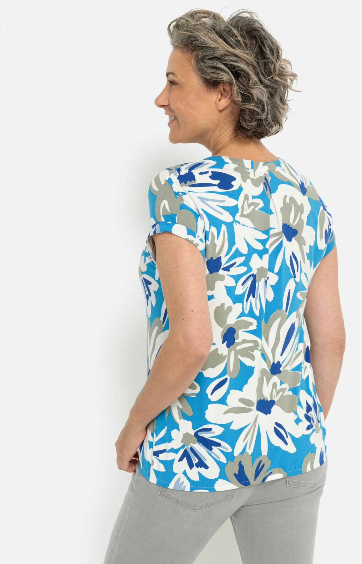 T-shirt met bloemenprint