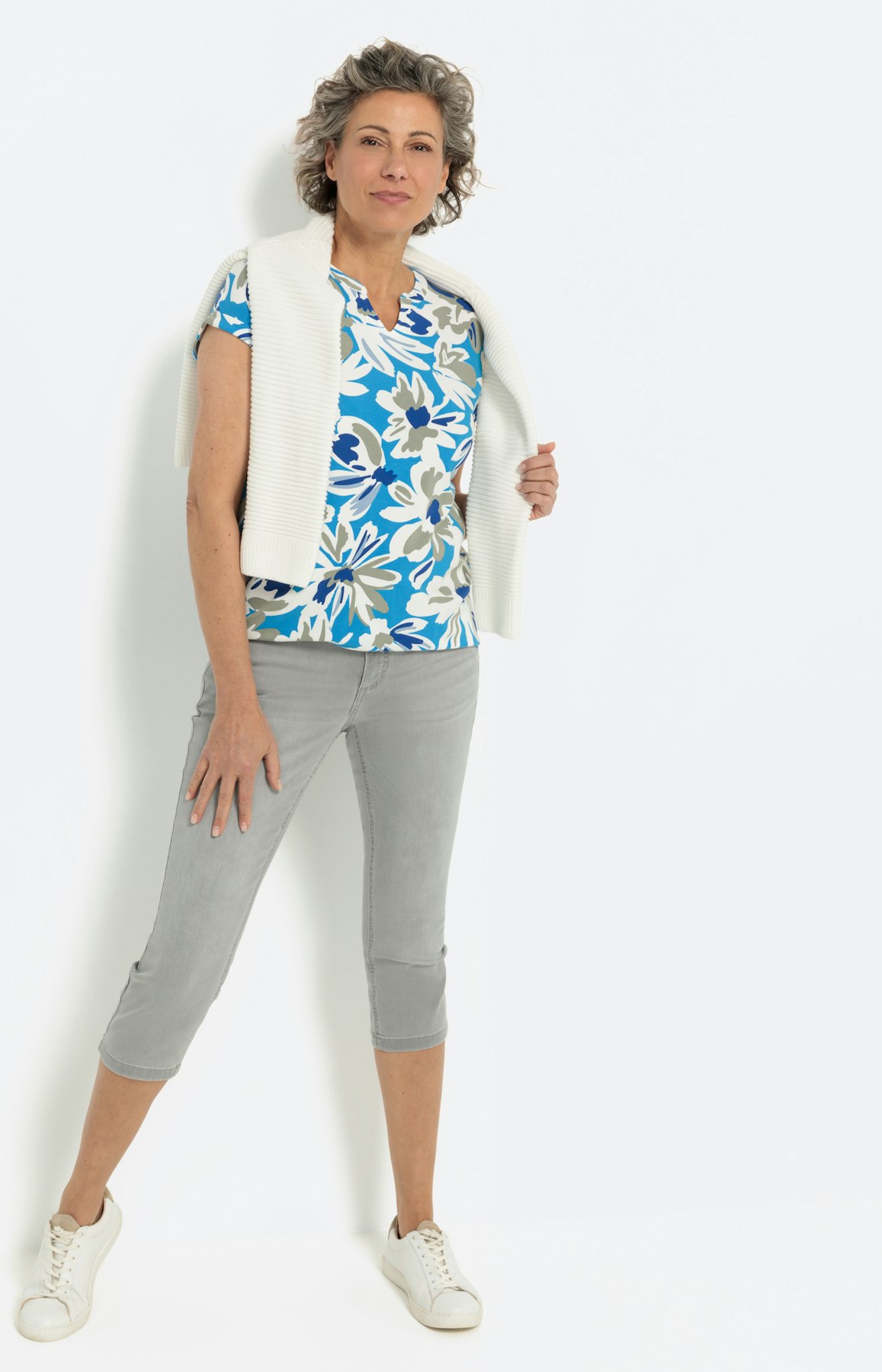 T-shirt met bloemenprint