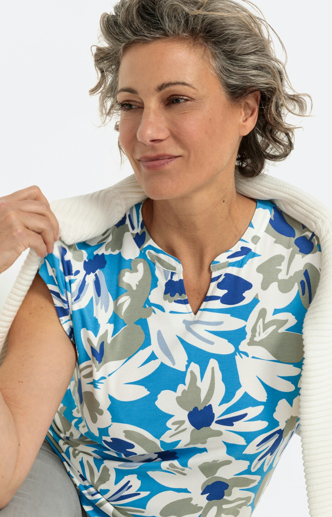 T-shirt met bloemenprint