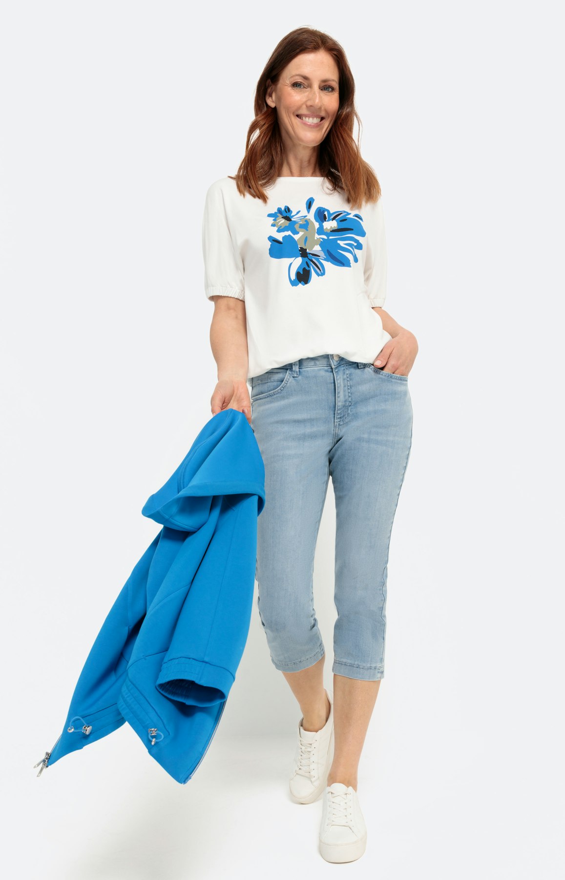 T-shirt met bloemenprint voor