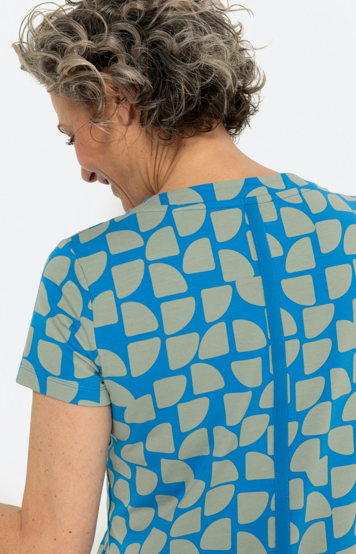 T-Shirt zum Set, türkis khaki
