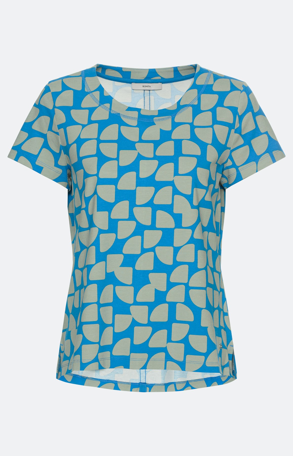 T-Shirt zum Set, türkis khaki