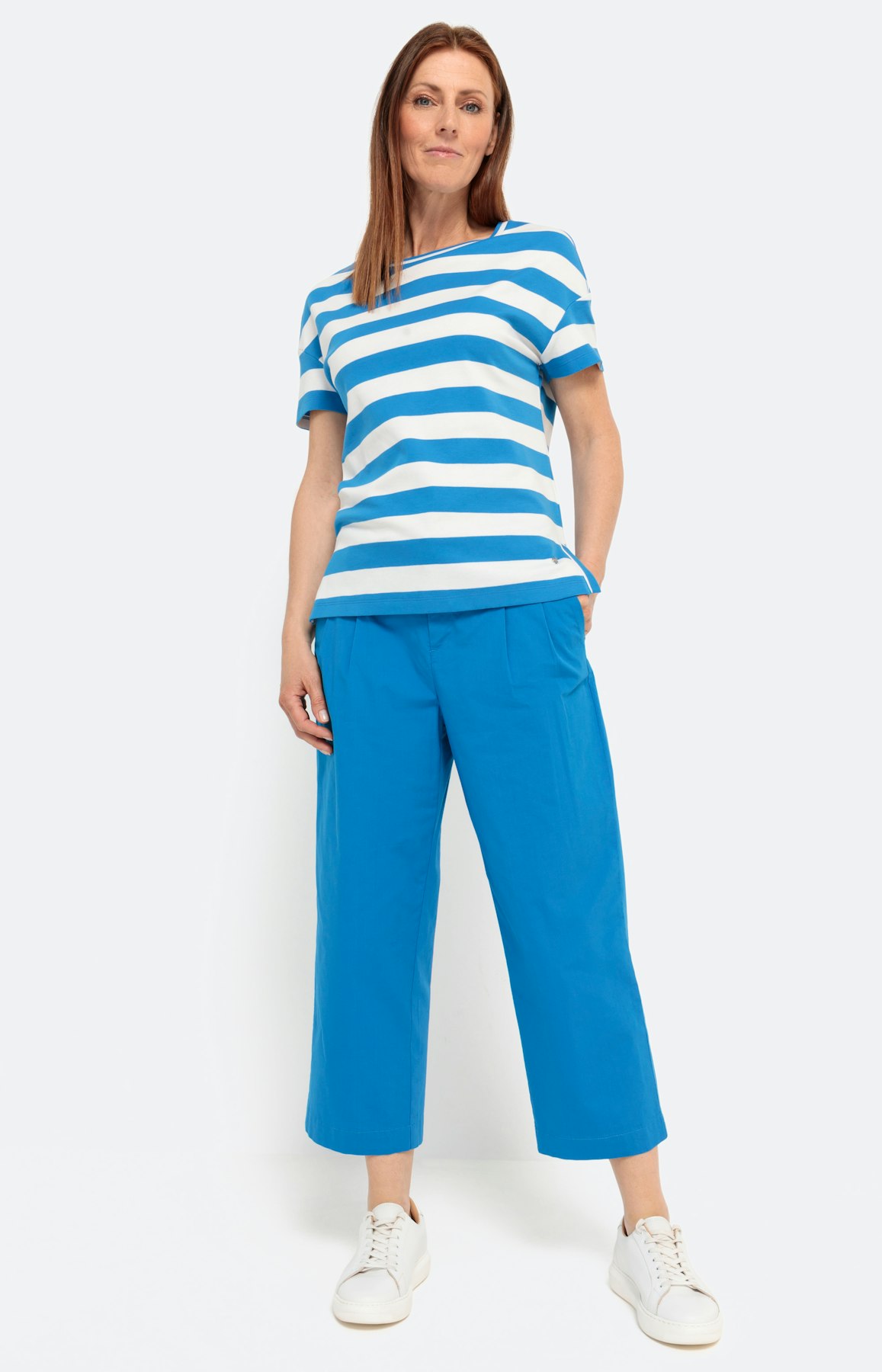 Gestreiftes T-Shirt mit Kurzarm