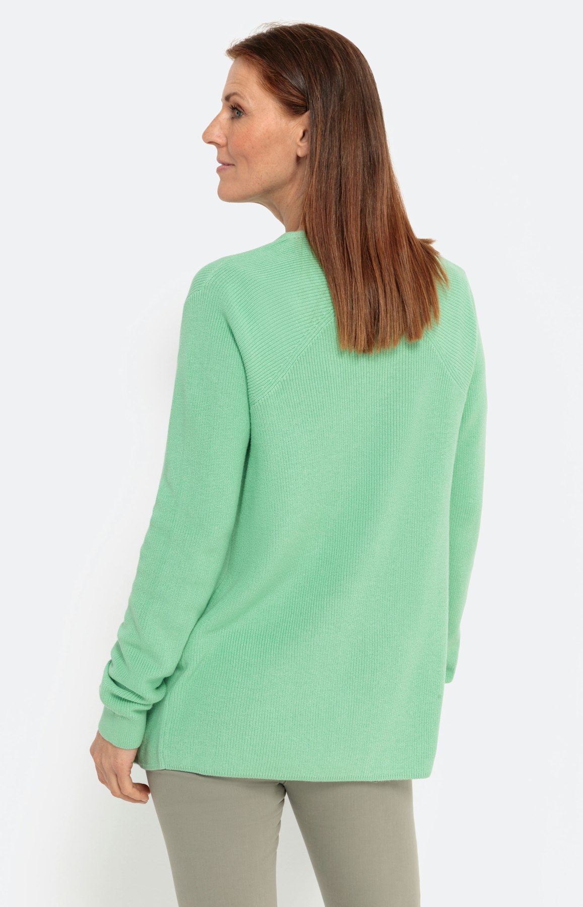 Open cardigan, maigroen