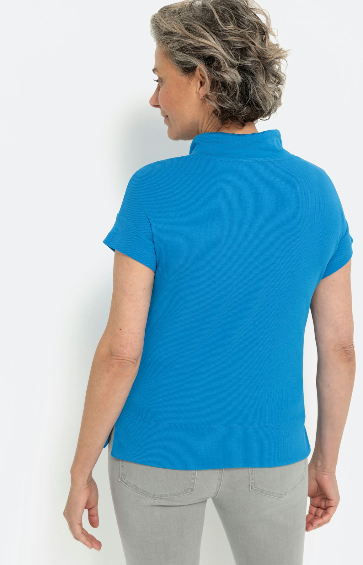 T-Shirt mit Kordelzug, aquamarine