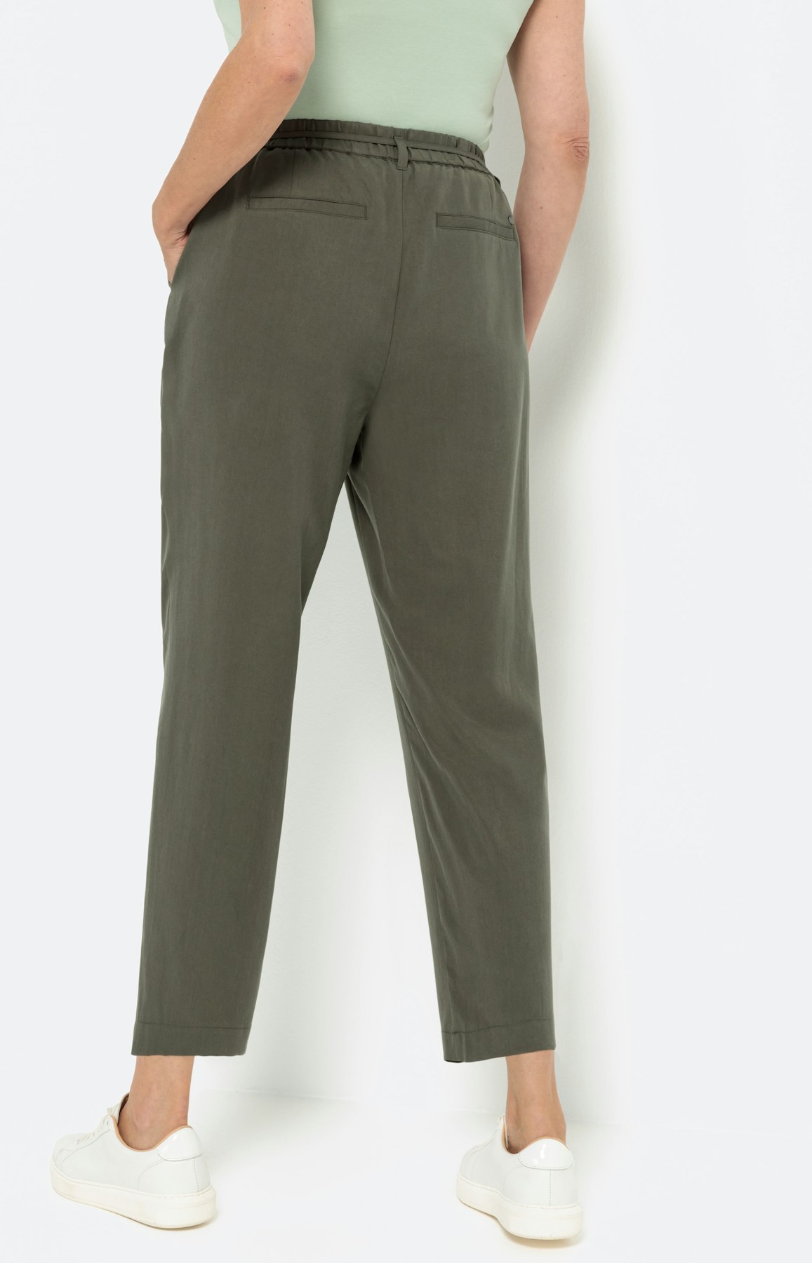 Lyocell culotte, khaki