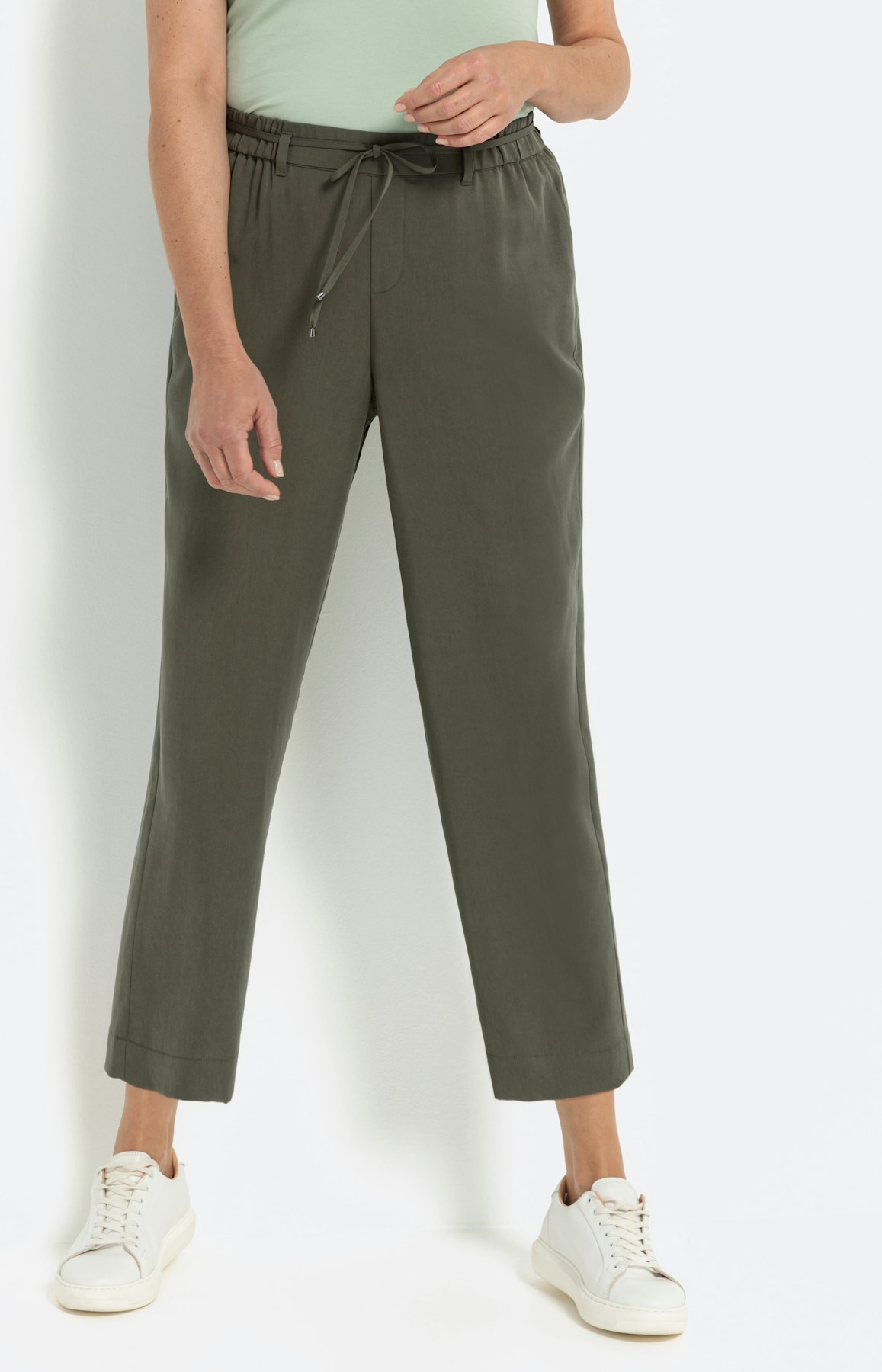 Lyocell culotte, khaki