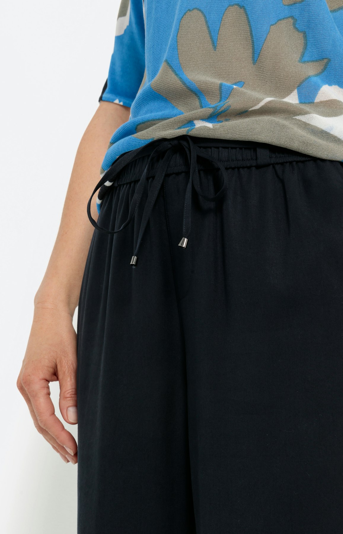 Lyocell marlene-broek, navy