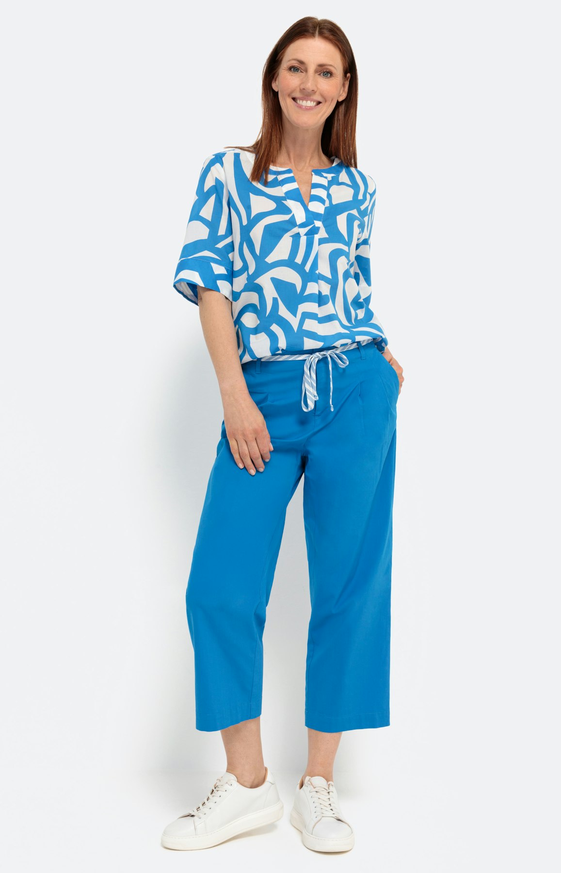 Leichte Papertouch-Culotte, aqua