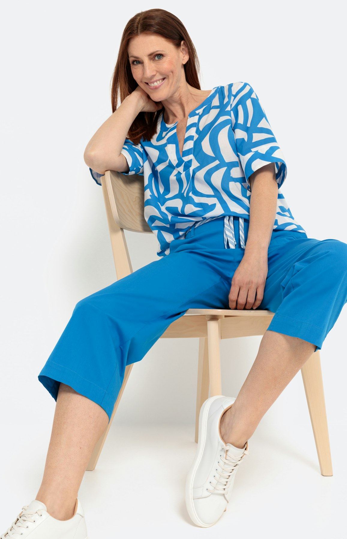 Leichte Papertouch-Culotte, aqua